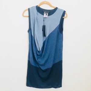 BCBG Maxazria 100% Wool Blue Knit Dress- XS
